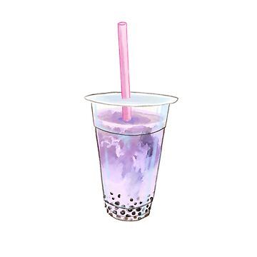 Cute Taro boba painted by me. • Millions of unique designs by independent artists. Find your thing. Boba Painting, Taro Boba, Milk Tea, Milk, Finding Yourself, Unique Designs, Tea