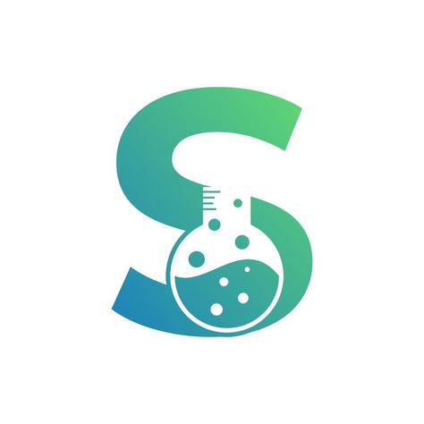 Letter S with Abstract lab logo. Usable for Business, Science, Healthcare, Medical, Laboratory, Chemical and Nature Logos. Science Logos Design, Microbiology Logo, Logo Design Medical, Chemical Logo, Nature Logos, Science Logo, Medicine Logo, Lab Logo, Healthcare Logo