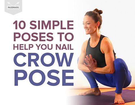 Crow Pose Sequence, How To Do Crow Pose, Crow Pose For Beginners, Crow Pose Yoga, Balance Poses, Yoga Goals, Simple Poses, Animal Flow, Everyday Yoga