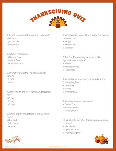 Thanksgiving Quiz for Kids - 10 Easy Trivia Questions and Answers Trivia For Kids With Answers, Easy Trivia Questions And Answers, Hosting Lunch, Platter Recipes, Thanksgiving Quiz, Thanksgiving Trivia Questions, Thanksgiving Menu Planning, Trivia For Kids, Quiz For Kids