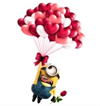 A Minion, Happy Valentine, Minion, Valentines Day, Valentines, Minions, Valentine's Day