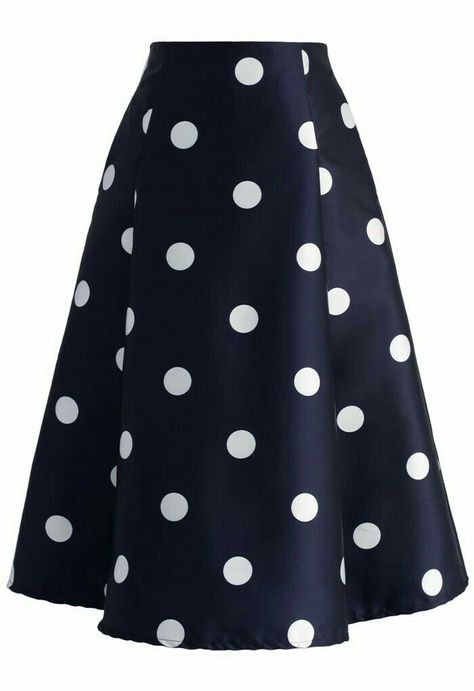 Blue Polka Dot Skirt, Blue Pleated Skirt, Blue Midi Skirt, Polka Dot Midi Skirt, Mid Calf Skirt, Retro Skirt, Vintage Skirts, Skirt Pleated, Polka Dot Skirt