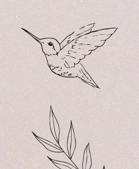 Hummingbird Illustration Drawing, Bird Line Art Illustration, Hummingbird Tattoo Line Art, Humming Birds Drawing, Humming Bird Drawing Simple, Bird Line Work Tattoo, Humming Bird Outline Drawing, Humming Bird Line Drawing, Fine Line Hummingbird Tattoo Design