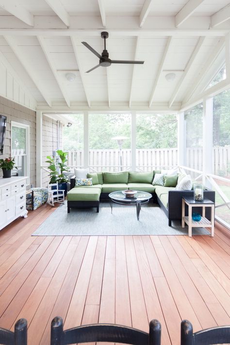 Grandmillenial Screened In Porch, Elevated Screened In Porch, Back Deck Remodel, Screened In Porch Plans, Sunroom Fireplace, Screened Deck, Screened In Back Porch, Deck Remodel, Roof Sheathing