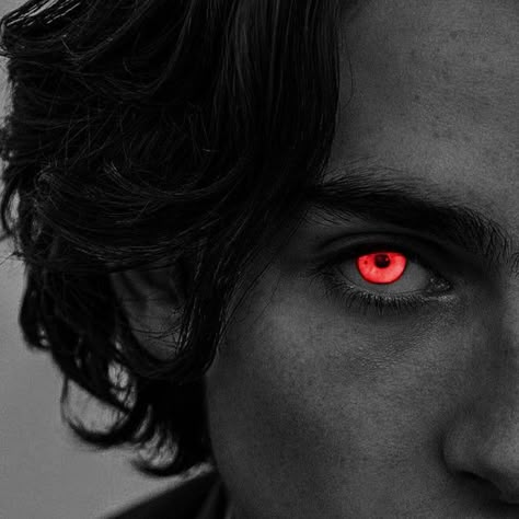 Glowing Red Eyes Aesthetic, Demon Aestethic Male, Red Glowing Eyes, Vampire Eyes, Anatomy Sculpture, Young Johnny Depp, The Darkest Minds, Magic Aesthetic, Photo To Cartoon