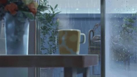 Rain Gif, The Garden Of Words, Garden Of Words, Arte 8 Bits, Film Anime, Anime Gifs, Gifu, Anime Gifts, Beautiful Gif