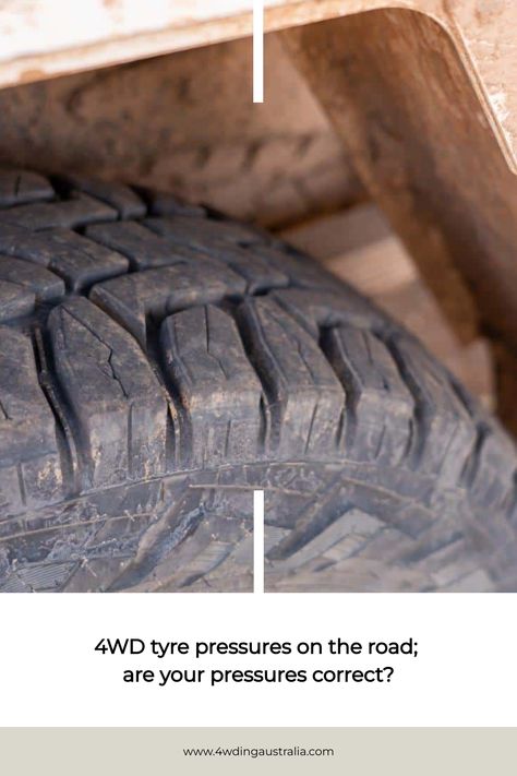 Wondering what the right 4WD tyre pressures on the road are? Turns out there’s a simple formula, and you can find out about it here. Hybrid Camper, Tyre Tread, Wheel Alignment, New Tyres, Camping Trailer, Tyre Size, On The Road, The Road, Do It