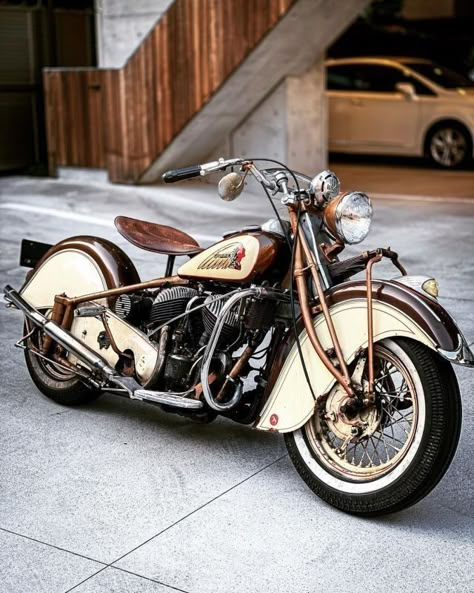 Indian Scout Motorcycle, Indian Bobber, Indian Motors, Indian Motorcycle Scout, Mesin Motor, Vintage Indian Motorcycles, Vintage Harley Davidson Motorcycles, Bike Aesthetic, Classic Harley Davidson