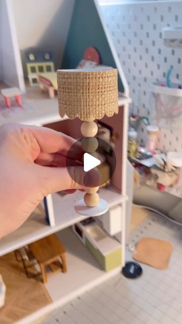 Martin Goes Mini on Instagram: "This floor lamp is inspired by a very expensive real life version. With the materials I had on hand, this 1:12 replica was $0. 🏆  Also full tutorial available on martingoesmini.com !!! . . #dollhouse #dollhousediy #miniatureinteriordesign #miniatures #dollhouseminiatures #interiors #interiordesign #timelapse" Dollhouse Lamps Diy, Diy Dollhouse Lamp, Dollhouse Chandelier Diy, Dolls House Interiors Diy, Dollhouse 1:12, Making Miniatures Diy, Mini Doll House Diy, 1 12 Scale Miniatures Diy, Diy Miniature Furniture