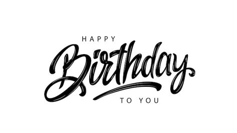 Happy birthday lettering design | Premium Vector #Freepik #vector #happy-birtday #happy-birthday #birthday #birthday-celebration Birthday Lettering Design, Happy Anniversary Lettering, Ballon Illustration, Birthday Font, Happy Birthday Logo, Happy Birthday Invitation Card, Happy Birthday Letter, Happy Birthday Font, Happy Birthday Typography