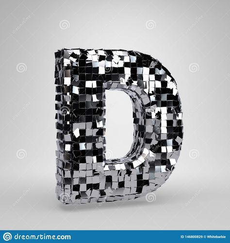 Chrome Disco ball uppercase letter D isolated on white background. 3D rendered alphabet. Illustration about dance, render, ball, glossy, gloss, sign, design, letter - 146800829 D Letter Design, Background 3d, Letter D, Uppercase Letters, Modern Fonts, Upper Case, Alphabet Illustration, Dance Party, Disco Ball