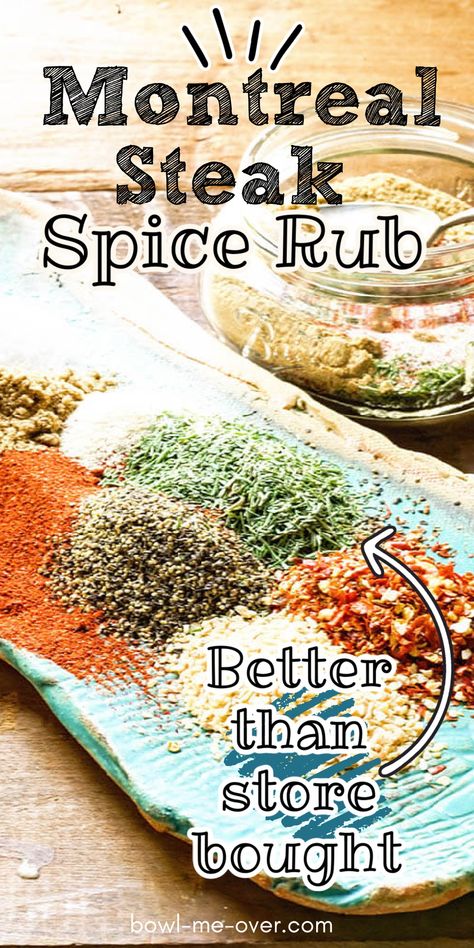 Montreal Steak Spice Recipe, Steak Spices Seasoning Mixes, Montreal Steak Seasoning, Steak Spice Recipe, Montana Steak Seasoning Recipe, Homemade Steak Rub, Copycat Montreal Steak Seasoning, Homemade Meat Seasoning, Stake Seasoning