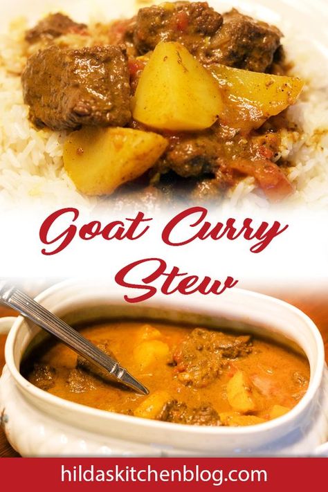 Goat Stew Recipe, Roti Recipe Indian, Curry Goat Recipe, Creative Plates, Goat Stew, Curried Goat Recipe, Jamaican Curry Goat, Goat Curry, Unusual Recipes