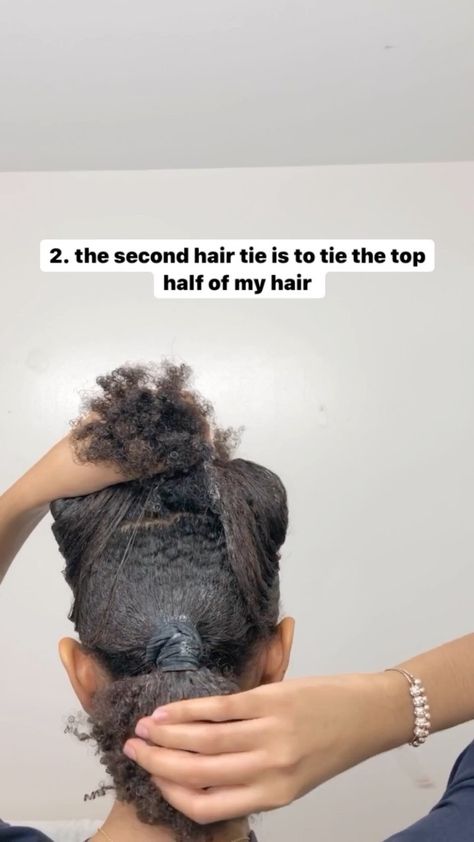 whynotgonatural on Instagram: ✨ tip for thick natural hair slick buns: divide your hair into two sections (use two hair ties) this allows you to make it as smooth as… Slick Buns, Hair Slick, Slick Hair, Thick Natural Hair, Slick Hairstyles, Hair Tutorials, Hold You, Thick Hair, Wooden Doors