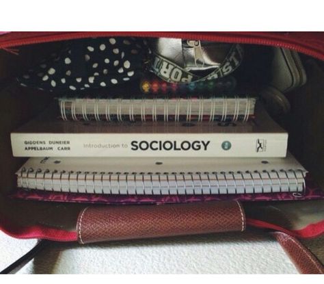 Sociology Aesthetic, College Stationary, College Motivation, Inside My Bag, Dream Career, Future Jobs, What In My Bag, College Hacks, Studying Inspo