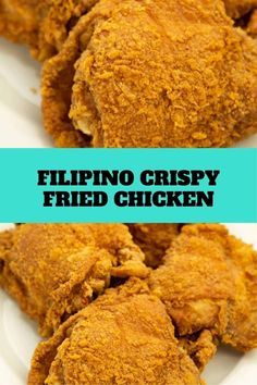 Filipino Viand Recipe, Adobo Fried Chicken, Authentic Filipino Food, Chicken Pinoy Recipe, Filipino Foods Recipes, Jollibee Fried Chicken Recipe, Philipino Food Filipino Dishes, Pinoy Ulam Filipino Recipes, Philapino Food