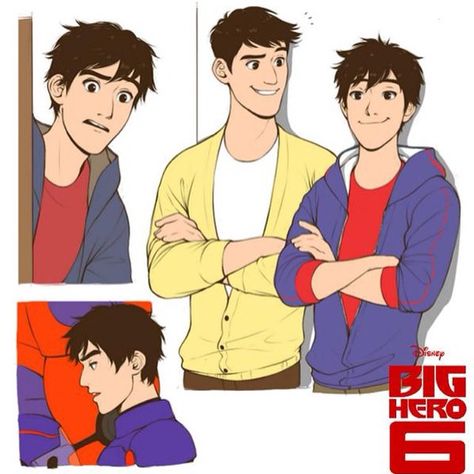 “#FanArt of Hiro grown up... #Tadashi #Hiro #BigHero6 via @RionkaePohttah @CaringHamada #BH6” Big Hero 6 Tadashi, Tadashi Hamada, Hiro Big Hero 6, Princesas Disney Anime, The Dictator, Hiro Hamada, Baymax, Hero 6, Big Hero 6