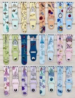 Disney Apple Watch Band, Iphone Store, Charms Disney, Cute Apple Watch Bands, Deco Disney, Disney Watches, Magic Bands, Apple Watch Accessories, Princess Collection