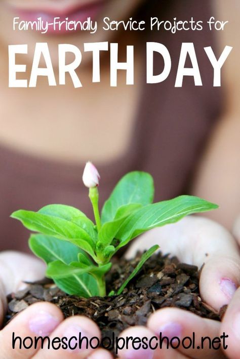 This Earth Day take your preschoolers out to do one of these five Earth Day service projects the whole family can participate in!  #earthday #serviceprojects #preschoolactivities #familytime Earth Day Crafts For Preschoolers, Homeschool Science Experiments, Service Learning Projects, Community Service Ideas, Recycling Activities, Guerrilla Gardening, Crafts For Preschoolers, Homeschool Field Trips, Homemade Fathers Day Gifts