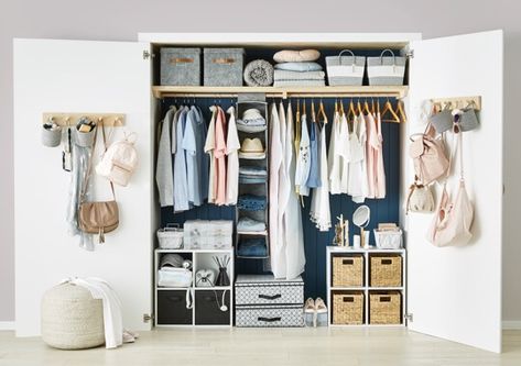 Kmart: Shop Storage & Organisation Cupboard Organization Bedroom, Clothes Cupboard, Bedroom Organisation, Closet Organisation, Kitchen Cupboard Organization, Bedroom Cupboards, Bedroom Cupboard, Wardrobe Organisation, Minimalist Bedroom Design