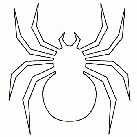 Free Halloween Spider Pictures, Download Free Clip Art, Free Clip Art on Clipart Library Spider Outline, Spiderwoman Oc, Spider Template, Cartoon Printable, Spider Printable, Red Sketch, Dolls Halloween, Spider Pictures, Moldes Halloween