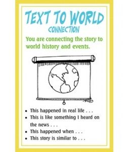 Text To World Connections, Text To Self Connections, Math Discourse, Reading Connections, Text To World, Text To Self Connection, Reading Strategies Posters, Text To Text, Text To Text Connections