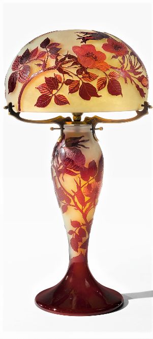 Sandblasted Glass Art, Emille Galle, Art Nouveau Lamps, Lampe Art Deco, Emile Galle, Table Lamp Shade, Painted Glass Art, Art Glass Lamp, Sandblasted Glass