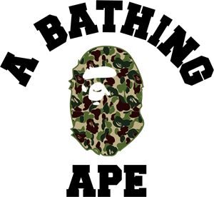 Bape Logo Design, Aape Logo, The Bathing Ape, A Bathing Ape Logo, Cricut Pictures, Bape Logo, Bape Ape, Painting Logo, Bandanas Men