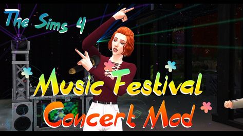 Music Festival and Concert Mod | Mercuryfoam on Patreon Mod Music, Kiss Music, Die Sims 4, Sims 4 Cas Mods, Sims 4 Expansions, Sims Four, Concert Venue, Up Music, Big Thanks