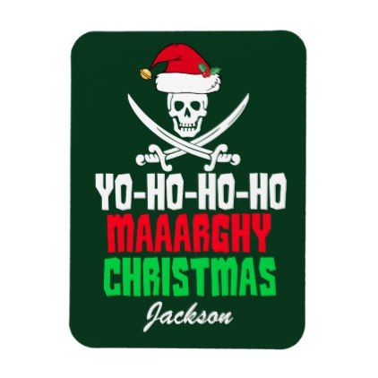 Funny Pirate Christmas Pun Yo Ho Ho Ho Magnet - Xmas ChristmasEve Christmas Eve Christmas merry xmas family kids gifts holidays Santa Pirate Christmas, Funny Pirate, Christmas Card Funny, Christmas Contests, Christmas Puns, Pirate Halloween, Santa Cards, Holiday Quotes, Holiday Postcards