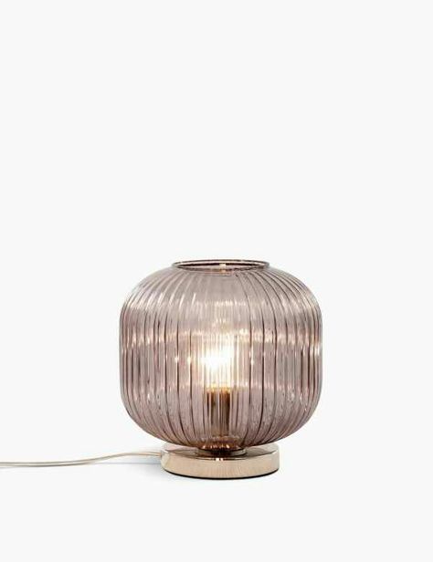 Minimalist Living Room Decor, Loft Furniture, Salt Lamp, Bedroom Lamps, Home Design Decor, Lighting Inspiration, Glass Table Lamp, Beautiful Lamp, Minimalist Living Room