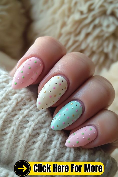 #DotNailArt #NailDesigns #NailInspiration #PolkaDotNails #MinimalistNails #NailTrends #ManicureIdeas #NailGoals #NailArtLover #CreativeNails #FunNails #PlayfulNails 💅🎨 Nails Dots Designs, Spotty Nails, Valentines Nail Ideas, Beachy Nail Designs, Yellow Nail Designs, Dot Nail Art Designs, Polka Dot Nail Designs, Dot Nail Designs, Valentines Nail