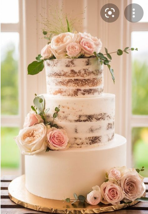 Dirty Iced Wedding Cake, Icing Wedding Cake, Iced Wedding Cake, Wedding Cake Icing, Rosette Cake Wedding, Wedding Cake Images, Buttercream Wedding Cake, Royal Icing Recipe