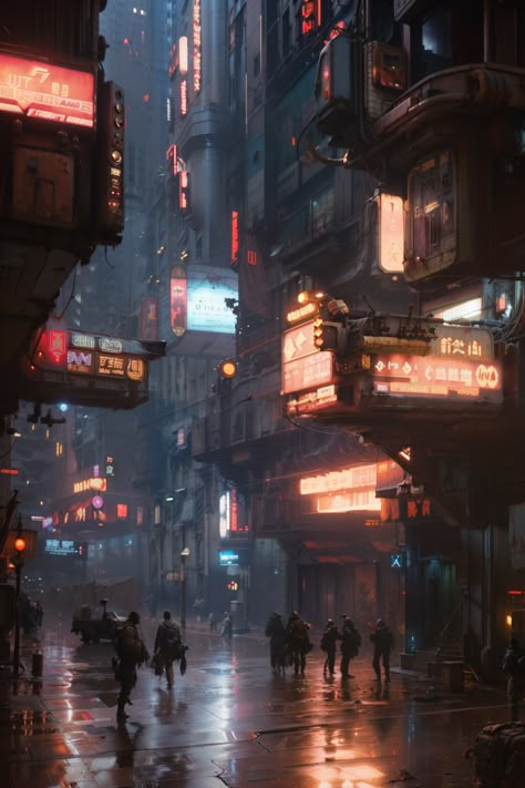 Run Down City Concept Art, Undercity Concept Art, Space City Concept Art, Dystopian City Concept Art, Distopian Backgrounds, Cyberpunk World Building, Undercity Aesthetic, Sci Fi Street, Cyberpunk Slums