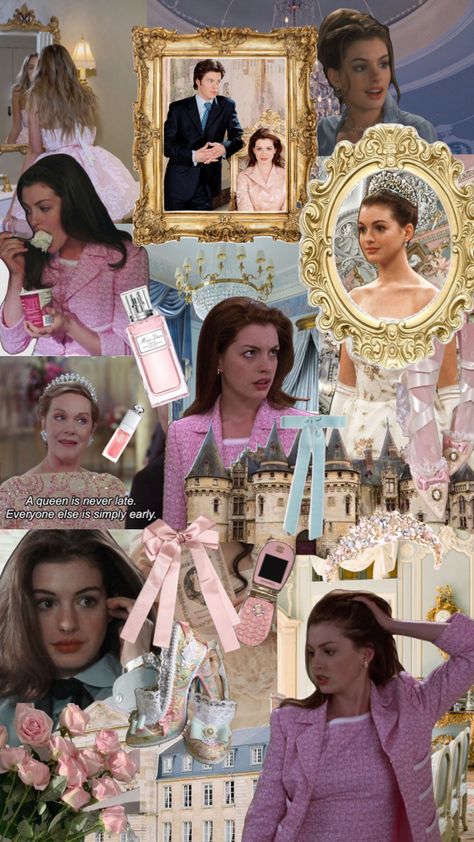 Pink Love Aesthetic, Princes Diaries, Princess Mia, Princess Diaries 2, Wallpaper Coquette, Aesthetic Princess, جوني ديب, Movie Collage, Coquette Fashion