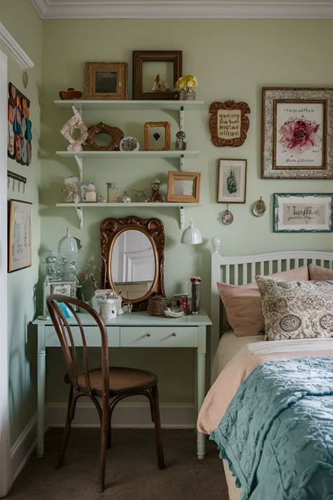 15 Aesthetic Vintage Bedroom Ideas Vintage Lovers Will Adore Room Makeover Bedroom Aesthetic, Diy Room Makeover Bedroom, Room Makeover Bedroom Small Spaces, Aesthetic Vintage Bedroom Ideas, Boho Room Makeover, Room Makeover Bedroom Ideas, Budget Room Makeover, Aesthetic Vintage Bedroom, Bedroom Ideas Vintage