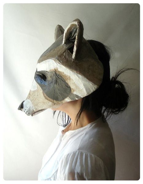 Captain Cat aptain Cat paper mache masks Mascara Papel Mache, Raccoon Mask, Paper Mache Mask, Paper Mache Animals, Wearing A Mask, Paper Mache Art, Paper Mache Crafts, Paper Mask, High School Art