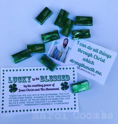 Christian Gift Baskets, Ministering Lds, Ministering Ideas, Visiting Teaching Message, Rs Activities, Visiting Teaching Handouts, Lds Relief Society, Teachers Appreciation, St Patricks Day Crafts For Kids