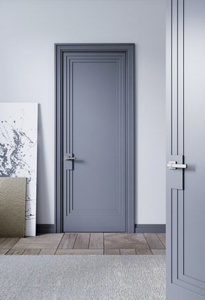 Modern Door Design Interior Bedrooms, Interior Door Styles Modern, Modern Wood Doors, Gray Doors, Art Deco Doors, Door Painting, Interior Door Styles, Home Door Design, Doors Interior Modern