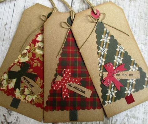 Christmas Tags Handmade, Homemade Gift Tags, Gift Tags Handmade, Large Gift Tags, Xmas Gift Tags, Christmas Tree Gift Tags, Christmas Gift Tags Diy, Christmas Gift Tags Handmade, Xmas Tags