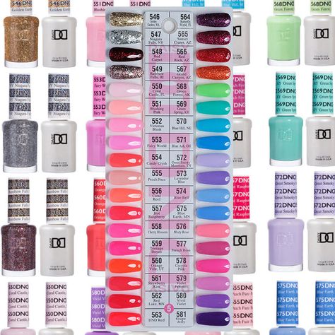 DND Swatch Gel & Polish Collection 6 Dnd Red, Coral Castle, Nail Salon Supplies, Dnd Gel Polish, Red Lake, Glitter Gel Polish, Nail Collection, Pedicure Kit, Cat Eye Gel