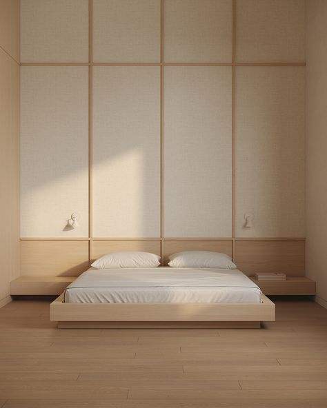 Minimal Room Bedroom, Japanese Hotel Room, Japandi Bed, Bedroom Japanese Style, Modern Japanese Interior, Japanese Wall Decor, Japanese Bedroom, Asian Interior, Condo Design