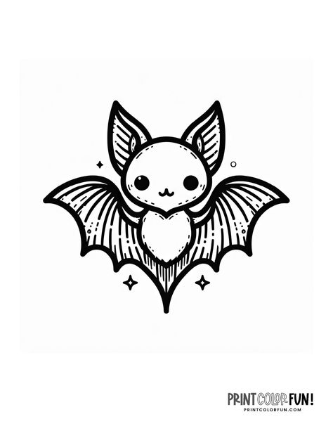 Bat Coloring Page, Bat Stencil, Bat Graphic, B5 Notebook, Bat Coloring Pages, Baby Art Projects, Printable Cute, Stencil Printing, Easy Coloring