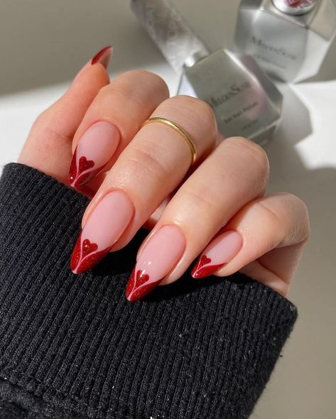 Casual Nails, Heart Nails, Dream Nails, Pretty Acrylic Nails, Chic Nails, Valentine's Day Nails, Valentines Nails, Long Acrylic Nails, Cute Acrylic Nails