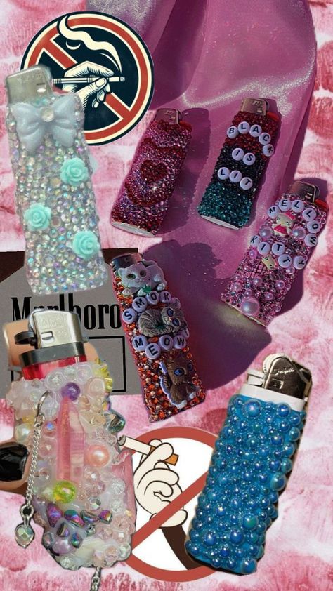 🔥🚬 Decorate Lighters, Y2k Lighter, Lighters Decorated Diy, Decorate Lighter, Diy Decorate Lighter, Girly Activities, Custom Lighters, Handmade Lighting, Craft Night