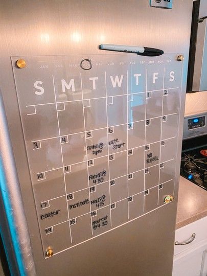 Meal Plan Board, Magnetic Calendar Fridge, Shop Fridge, Clear Dry Erase Board, Magnetic Pen Holder, Plan Board, Fridge Calendar, Magnetic Pen, Planner To Do List