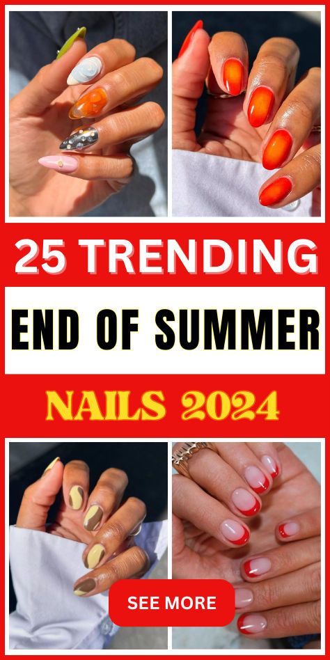 #BEAUTY ,#REALATIONSHIPS #Fashion #Outfits #Winter Outfits #Animals Last Summer Nails, Nail Ideas End Of Summer, Summer Transition Nails, End Summer Nails, End Of Summer Nail Ideas, End Of Summer Nails Ideas Simple, End Of August Nails, End Of Summer Nails Color, End Of Summer Nails Ideas