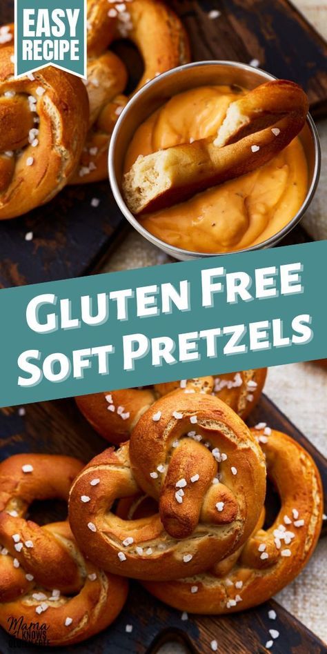 Recreate a classic snack with these Gluten-Free Soft Pretzels, a perfect game day treat. Made with instant yeast and dark brown sugar, these pretzels offer a fluffy, rich taste everyone will love. Gluten Free Pretzel Buns, Gluten Free Sourdough Pretzels, Gluten Free Pastries, Mama Knows Gluten Free, Gluten Free Benefits, Gluten Free Soft Pretzels, Gf Cooking, Pretzel Recipe, Gluten Free Yeast Free