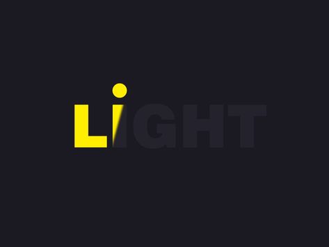 Light Word Animation Gif, Word Animation, Light Logo Design, Light Gif, Light Animation, Hope Logo, Logo Motion, Motion Graphics Typography, Motion Logo