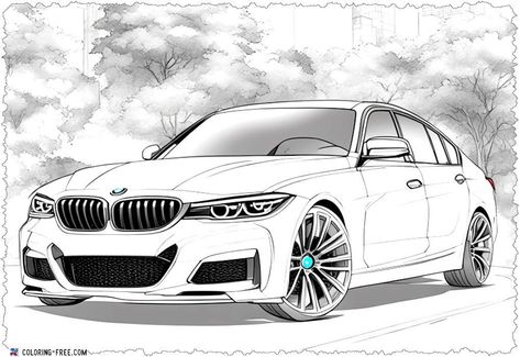 Cars Coloring Pages Bmw Coloring Pages, Car Colouring Pages, Cars Coloring, Bmw Dealership, Cars Coloring Pages, Car Colors, Bmw 3 Series, Colouring Pages, Beautiful Cars